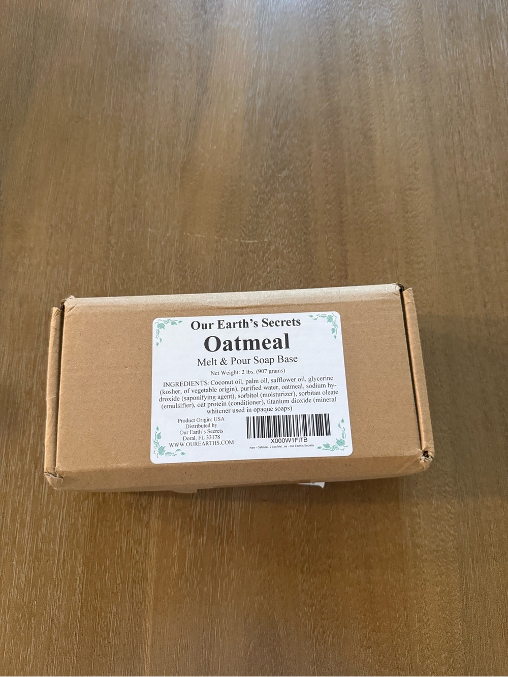 Our Earth’s Secrets Oatmeal Melt and Pour Soap Base for Soap Making